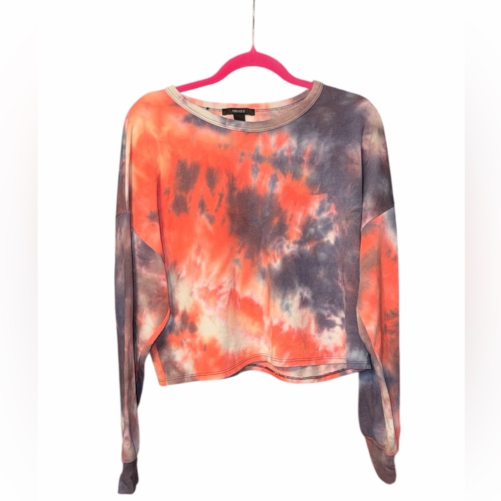 Tie-Dye Long Sleeve Sweaters (Bundle of 2), Size Large